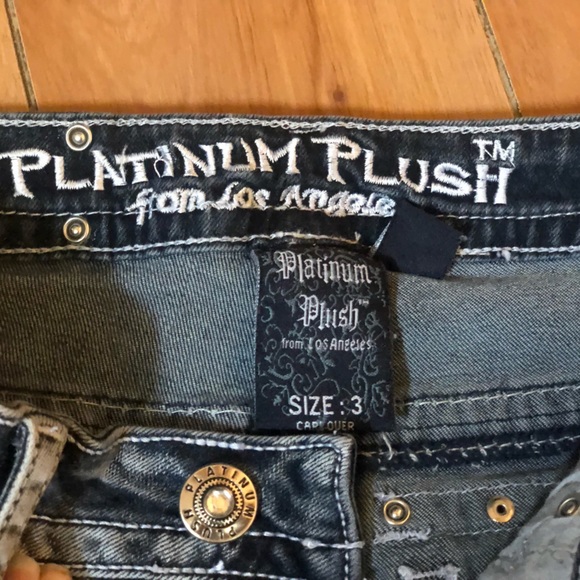 Platinum Plush Jeans Size 3 - Picture 3 of 3